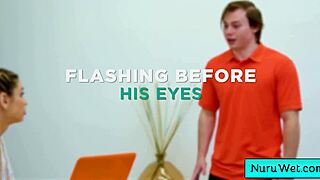 Delilah Day Rubs Naked Body On Horny Client