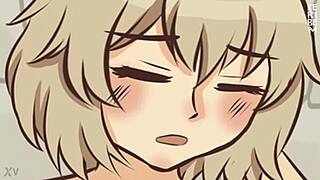 falin x marcille tribbing and licking pussy delicious in dungeon hentai