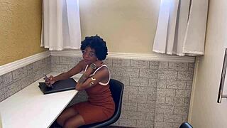 i was fucking the gym receptionist, her natural tits bouncing as she moaned during muff diving.