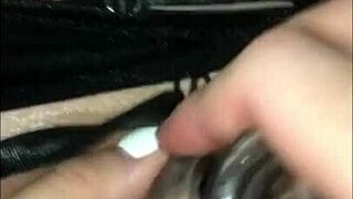 The Hottest Fucking with Rubber Dildo by Tattooed Asian Pornstar with Shaved Pussy