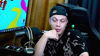 Belinha Baracho Bends Over Podcast Table Showing Off Huge Ass in Detail