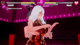 Lesbian characters in レズバト engage in GAME adventures