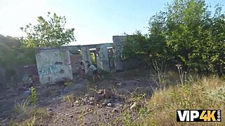 Cute Russian Brunette with Tight Pussy in Wild Action