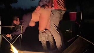 Curvy Pussy Used At Public Camp For Risky Fucking