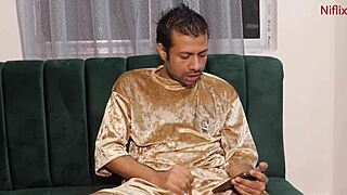 18-year-old Indian girlfriend seduces boyfriend with dirty talk and rough play