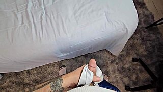 asian stepmom catches me with her panties in this dirty pov tale