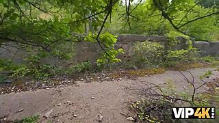 Cute Russian Brunette with Tight Pussy in Wild Action