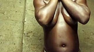 I fist her tight ass till she squirts near neighboor