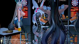 Asuna And Karin In Anime Adventure