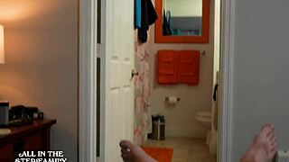 Stepmom's bikini on vacation got me hard—did she really help me finish?