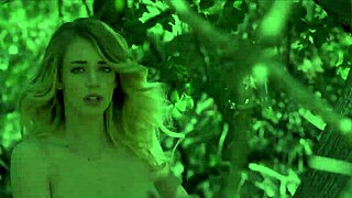 Blake Eden Fingers Her Shaved Pussy in Fishnets