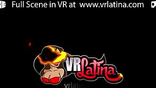 vrlatina brings sexy tattooed teen 18+ into wild vr pounding scene