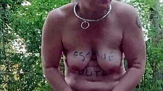 Man, training my slave F in the forest got wild on 08/29/2024! 🌳