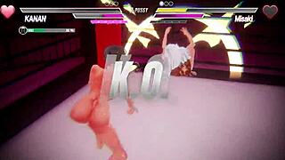 Lesbian characters in レズバト engage in GAME adventures