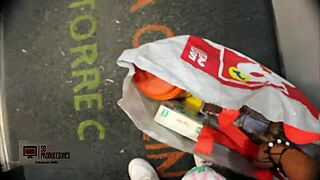 Spying on Neighbor Brithany's Deepthroat While Husband's Away