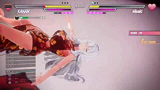 Lesbian characters in レズバト engage in GAME adventures