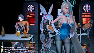 Asuna And Karin In Anime Adventure