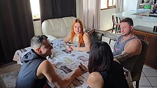 Hey, morning coffee turned into wild couple swapping with these hotties! 🔥