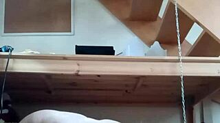 Slave f humiliated at master's office with bondage