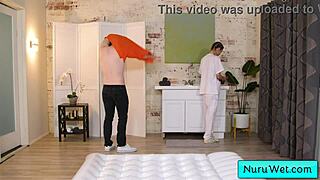 Delilah Day Rubs Naked Body On Horny Client