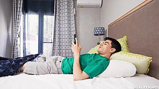 an airhorn prank turns into facesitting reality kings session