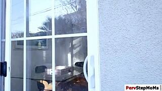 lovely milf rides and bends over huge cock