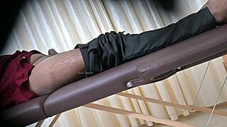 hey, i'm desi doctor sahiya giving a quick handjob to my patient.