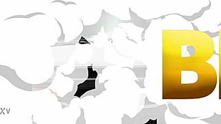 brunette stepdaughter gets massive interracial cock blowjob, facial cumshot on shaved tits