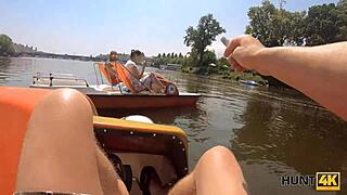 hunt4k gorgeous chick does it next to hubby