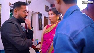 Innocent wife shared in full threesome movie with husband’s friend!