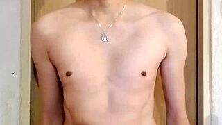 chacal caliente masturbates big cock monster cock skinny solo