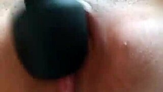 Watch this hot latina play with her virgin pussy outdoors