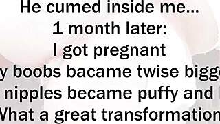 18-year-old's boobs transform into MILF after pregnancy! 🤰