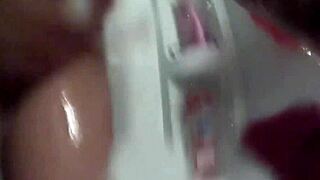 Wow, Nikita Von James taking a sexy shower right now!