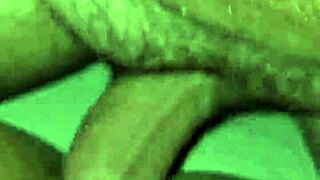 Housewife enjoys close-up sex.