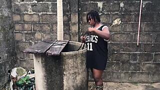 My Boyfriend Likes To Fuck Me By The Well Side With Big Ass