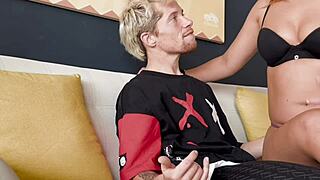 An amateur hot Latina with big ass gets fingered, handjob, blowjob, and rides cowgirl