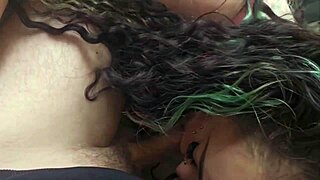 Pretty Chubby MILF Bunny Sucks Pierced British Dick with Tongue!