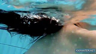 Hot Hungarian teen 18+ in pool with big tits and tight pussy.