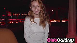 Shy Redhead Wants to Be Stripper, Um, at Clubcastings Audition!