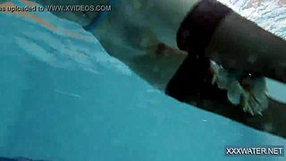 Hot Hungarian teen 18+ in pool with big tits and tight pussy.