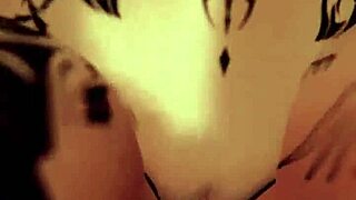 trans girl rides dildo in vr and cums!