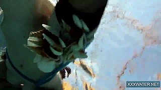 Hot Hungarian teen 18+ in pool with big tits and tight pussy.