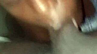 Yo, watch this African teen 18+ suck and throat sloppy dick hard!
