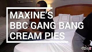 Maxine X Drains BBC as Her Hobby, Handling a Herd of Studs!