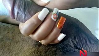 Intense Homemade Ebony Teen Orgasm From Handjob