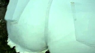 can you believe the neighbor with that huge ass is just cleaning the yard?