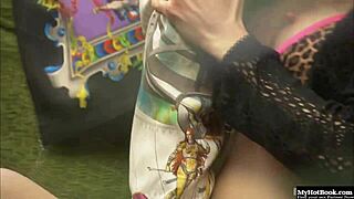 Beautiful Redhead Lady in Hardcore Outdoor Doggy