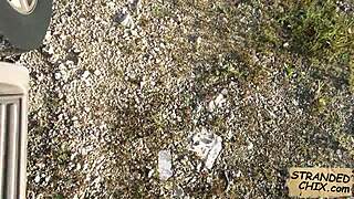 Can teen Nadia Capri handle this cock in public pickup?