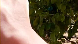 is this hot wife's public blowjob amazing or risky? outdoor adventure with her milf skills.